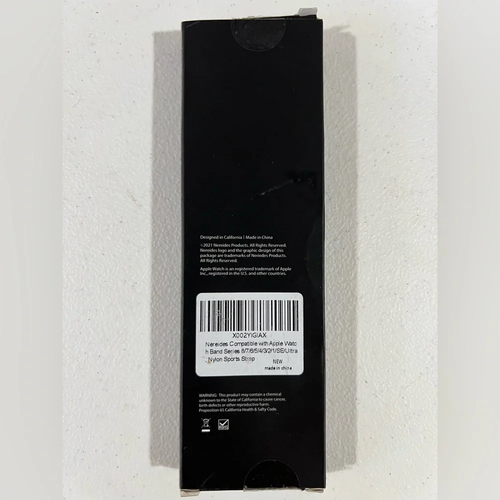 Black Nylon Sport Band for Apple Watch